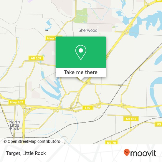 Mapa de Target, 4000 McCain Blvd North Little Rock, AR 72116