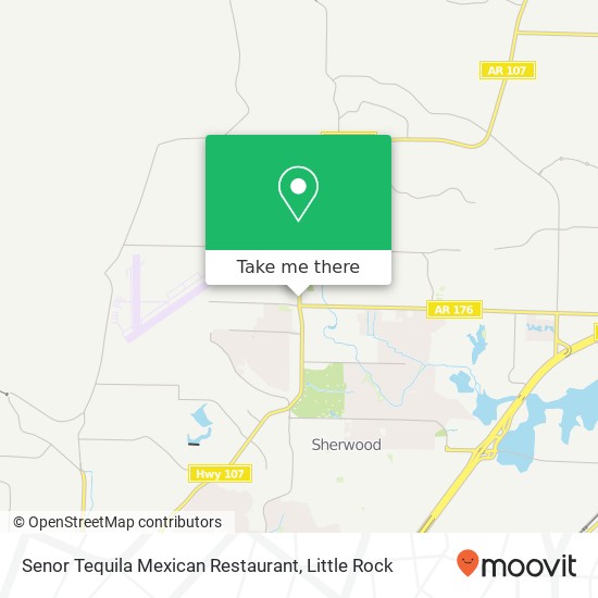 Senor Tequila Mexican Restaurant, 8605 Highway 107 Sherwood, AR 72120 map