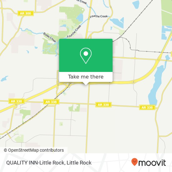 Mapa de QUALITY INN-Little Rock