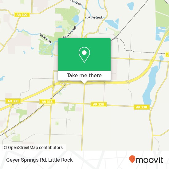 Geyer Springs Rd map