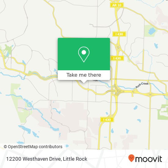 Mapa de 12200 Westhaven Drive