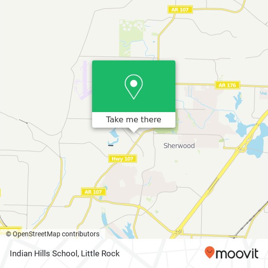 Mapa de Indian Hills School