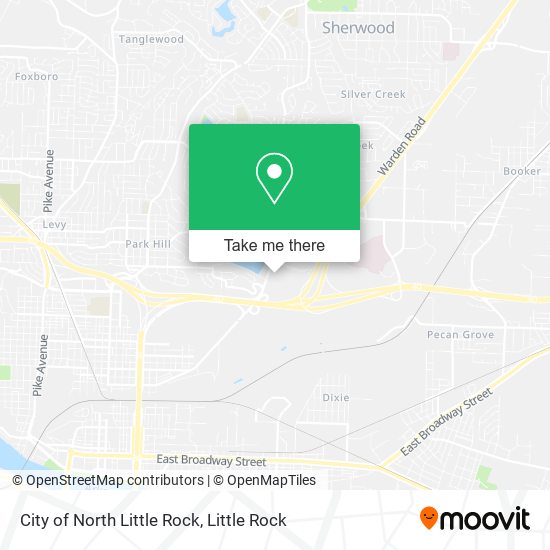 Mapa de City of North Little Rock