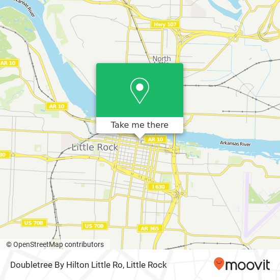 Doubletree By Hilton Little Ro map