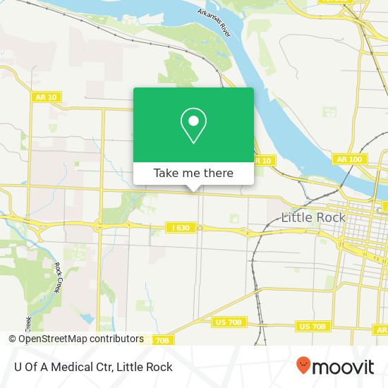 U Of A Medical Ctr map