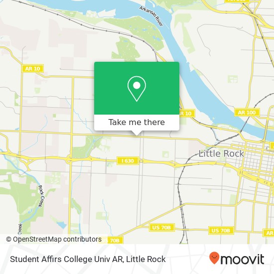 Student Affirs College Univ AR map