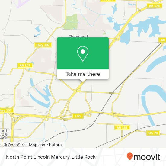 North Point Lincoln Mercury map