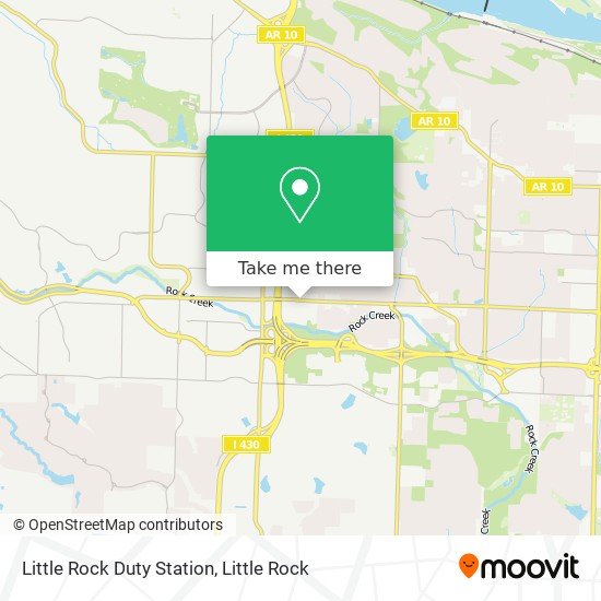 Little Rock Duty Station map