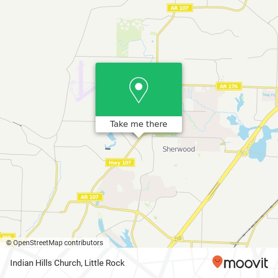 Mapa de Indian Hills Church