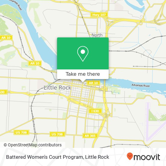 Battered Women's Court Program map