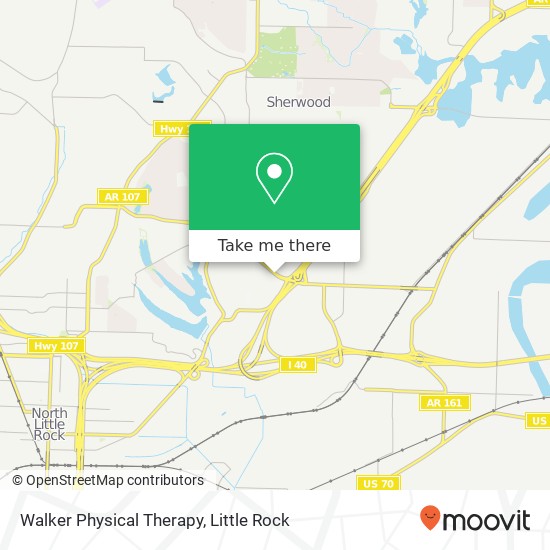 Mapa de Walker Physical Therapy