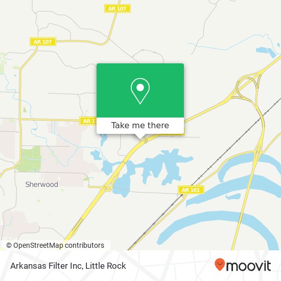 Mapa de Arkansas Filter Inc