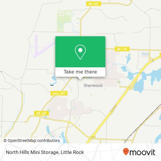 North Hills Mini Storage map