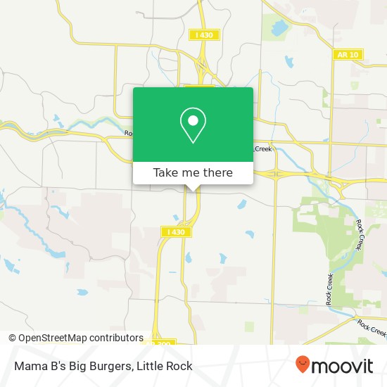 Mama B's Big Burgers map