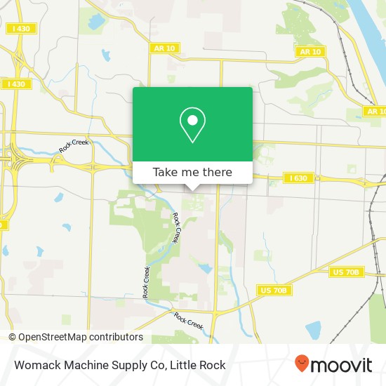 Mapa de Womack Machine Supply Co