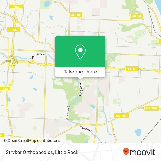 Stryker Orthopaedics map