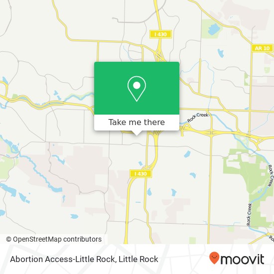 Mapa de Abortion Access-Little Rock