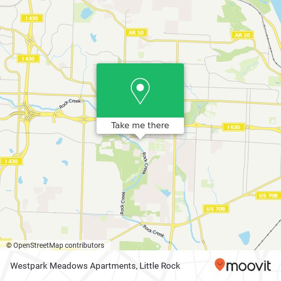 Mapa de Westpark Meadows Apartments