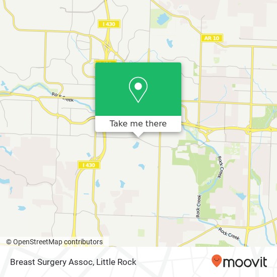 Mapa de Breast Surgery Assoc