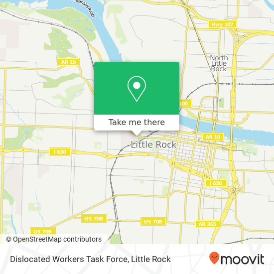 Dislocated Workers Task Force map