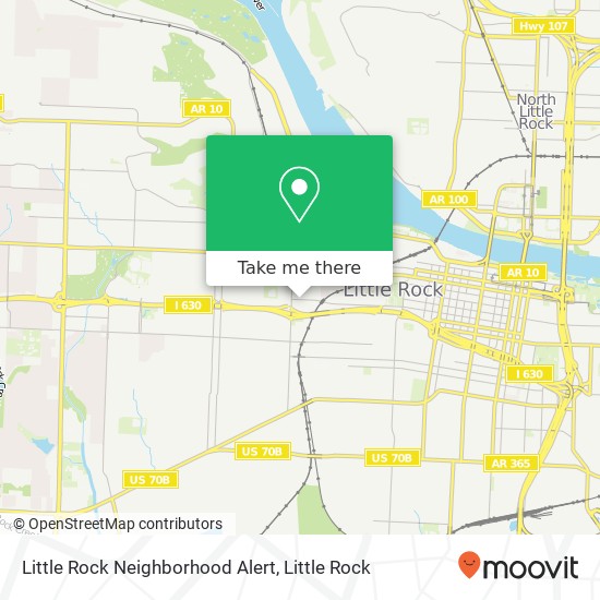 Mapa de Little Rock Neighborhood Alert