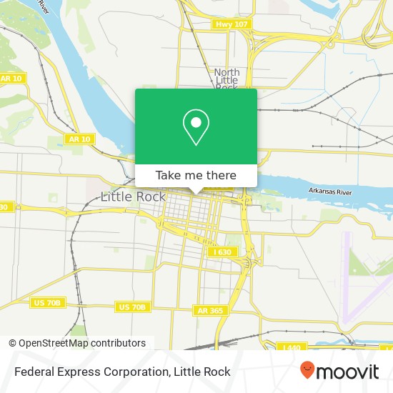 Federal Express Corporation map