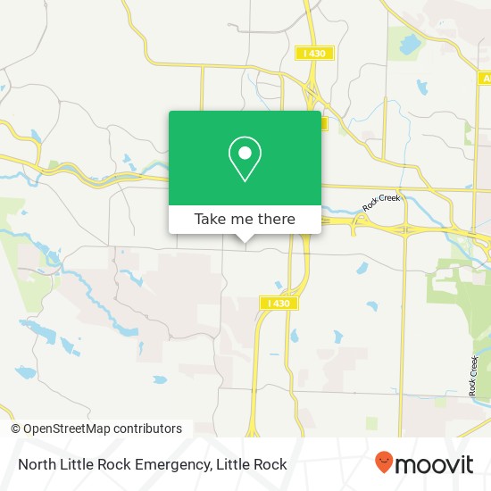 North Little Rock Emergency map