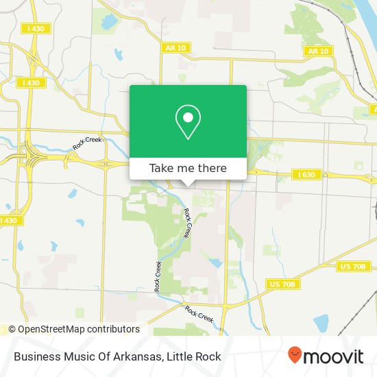 Business Music Of Arkansas map