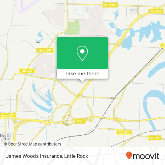 James Woods Insurance map