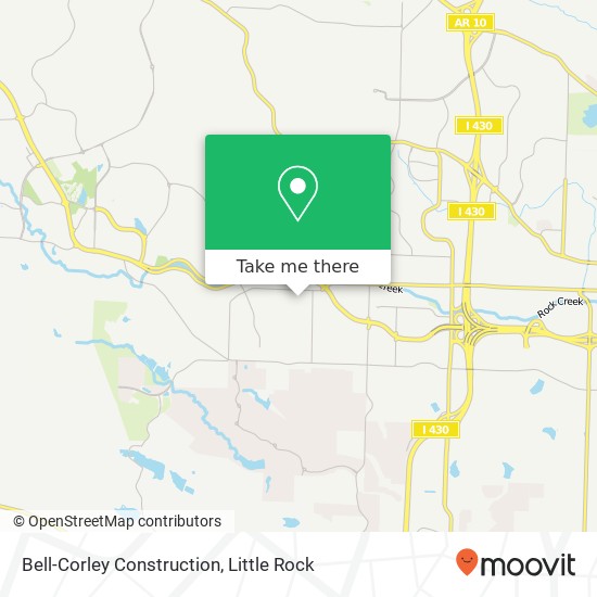 Bell-Corley Construction map