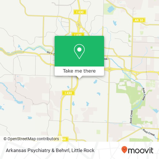 Mapa de Arkansas Psychiatry & Behvrl