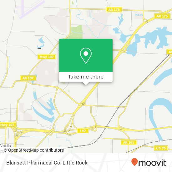 Blansett Pharmacal Co map