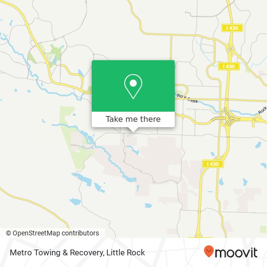 Mapa de Metro Towing & Recovery