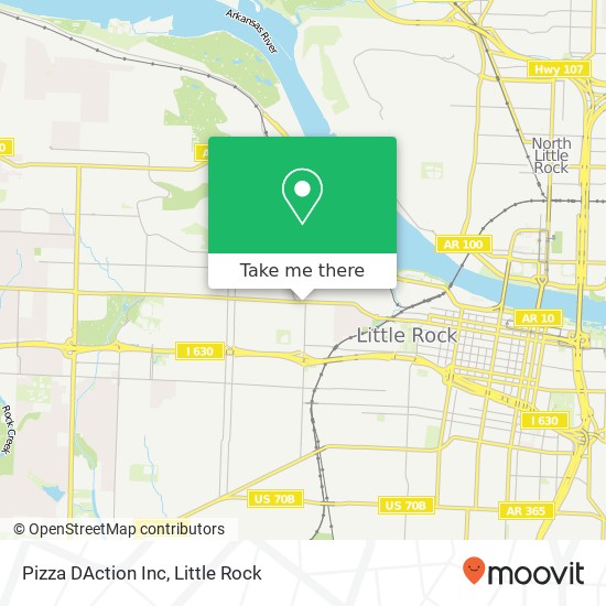 Mapa de Pizza DAction Inc
