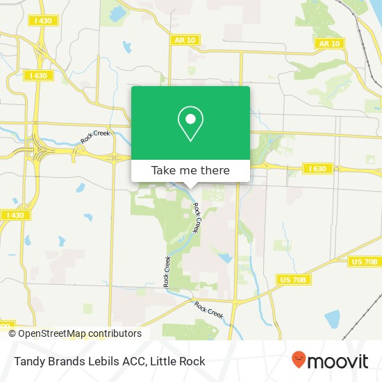 Mapa de Tandy Brands Lebils ACC