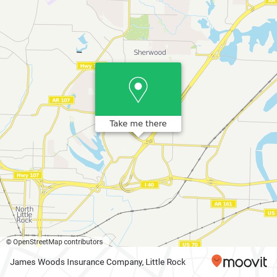 Mapa de James Woods Insurance Company