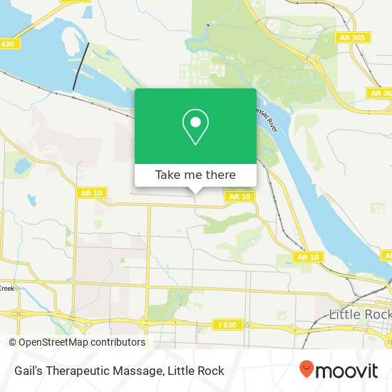 Gail's Therapeutic Massage map