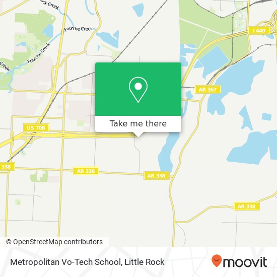 Metropolitan Vo-Tech School map