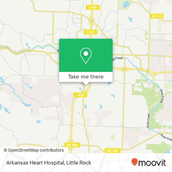 Arkansas Heart Hospital map