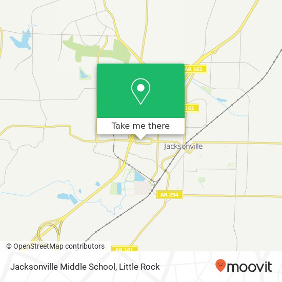 Mapa de Jacksonville Middle School