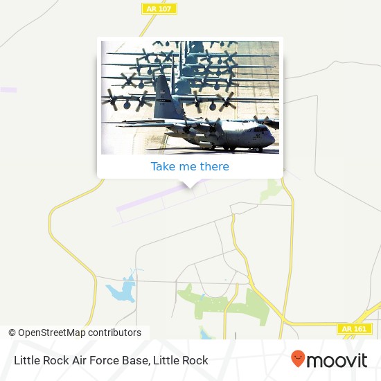 Mapa de Little Rock Air Force Base