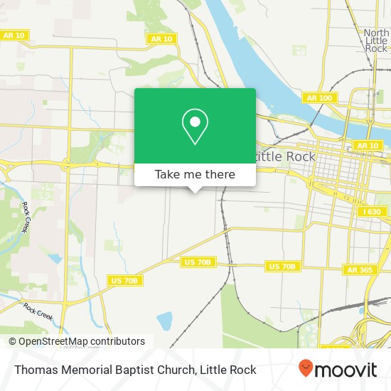 Thomas Memorial Baptist Church map