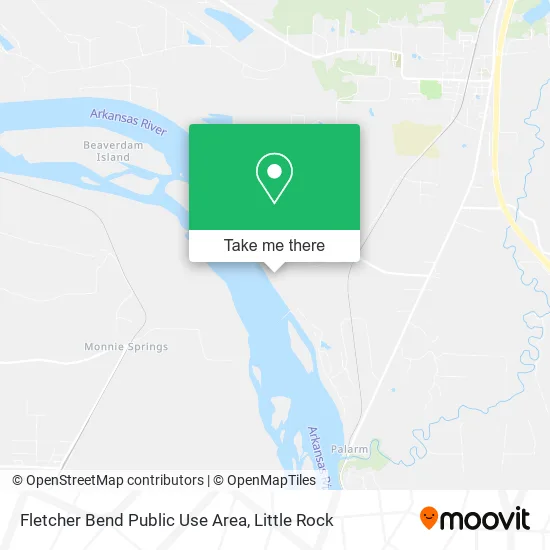 Fletcher Bend Public Use Area map