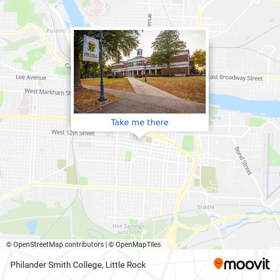 Mapa de Philander Smith College