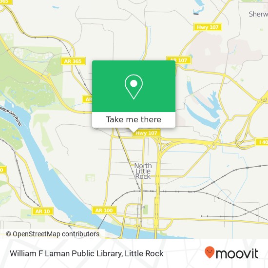 Mapa de William F Laman Public Library