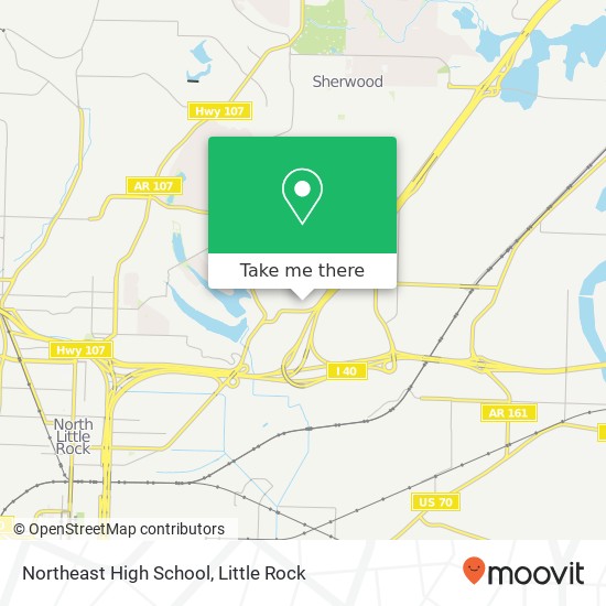 Northeast High School map