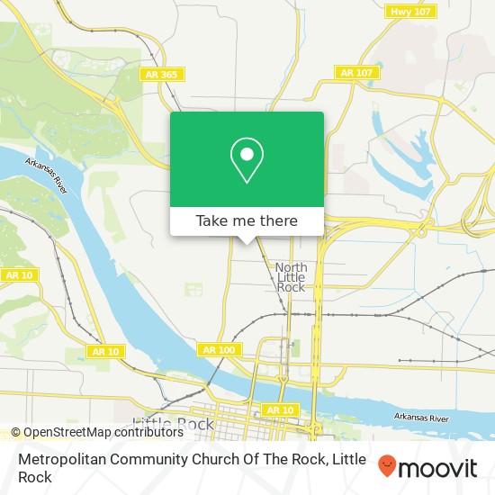 Metropolitan Community Church Of The Rock map