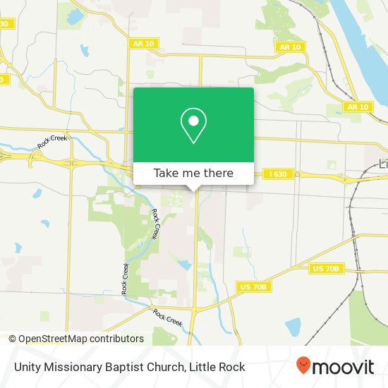 Mapa de Unity Missionary Baptist Church