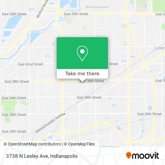 Mapa de 3738 N Lesley Ave