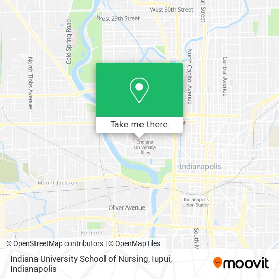 Indiana University School of Nursing, Iupui map